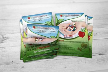 Free Roll Flyer PSD Mockup