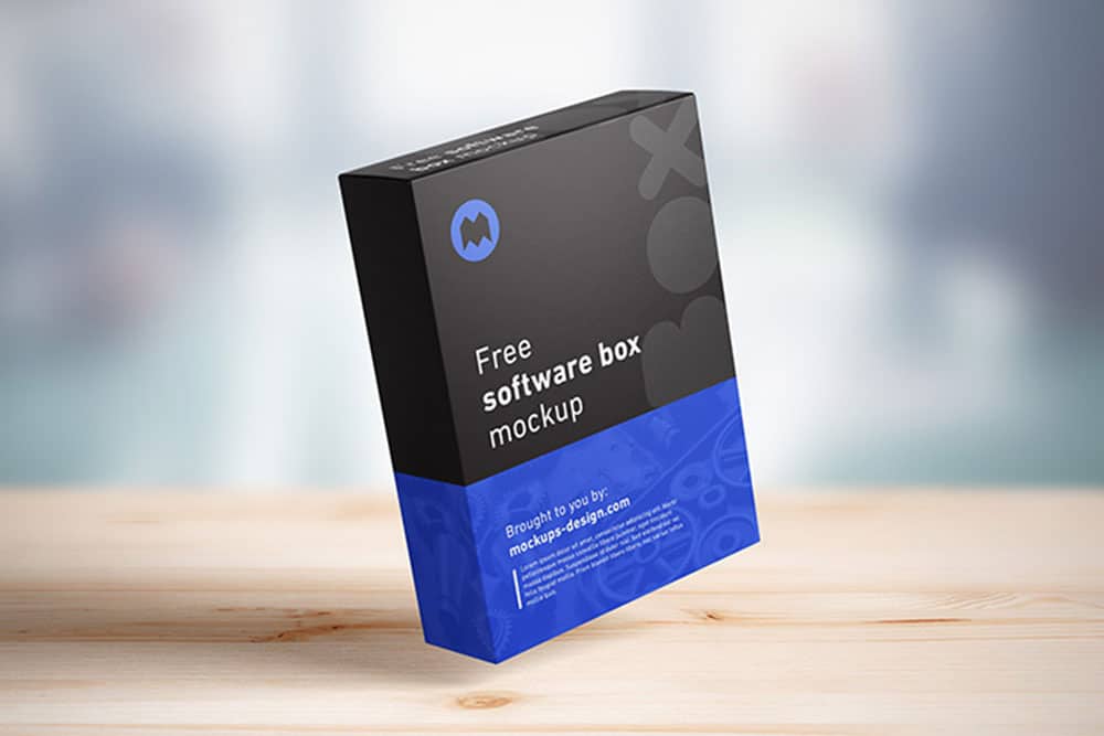 Download Download This Free Software Box Mockup In PSD - Designhooks