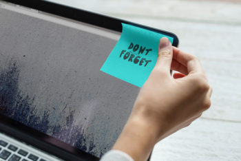 Free Sticky Note Mockup