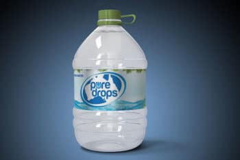 Free Water Bottle Mockup in PSD