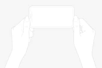 Free Line Draw iPhone X Plus Hands Mockup