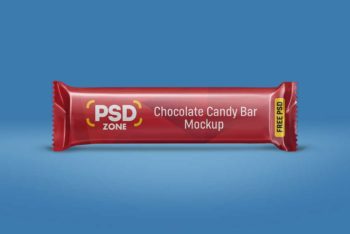 Chocolate Bar Mockup Free PSD