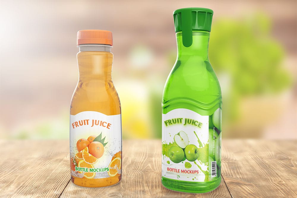 juice bottle mockup
