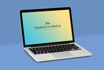 Stylish MacBook Pro PSD Mockup
