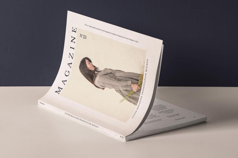 Download This Free Magazine Cover Mockup in PSD Designhooks