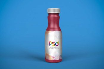 Matte Plastic Bottle Mockup