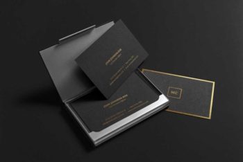 Premium Business Card Mockup in PSD