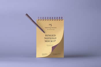 Ringed Notepad Mockup