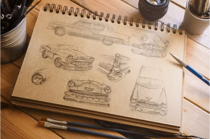 Sketchbook PSD Mockup Design