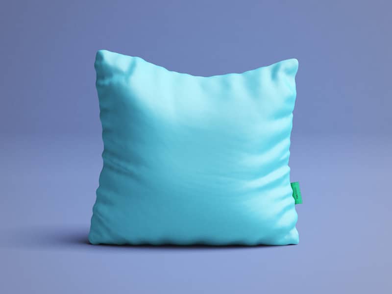 Download Free Customizable Lone Square Pillow Mockup in PSD ...