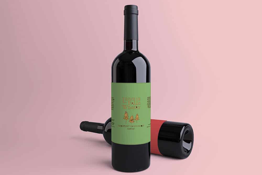 Download This Fabulous Wine Bottle Mockup Free PSD - Designhooks