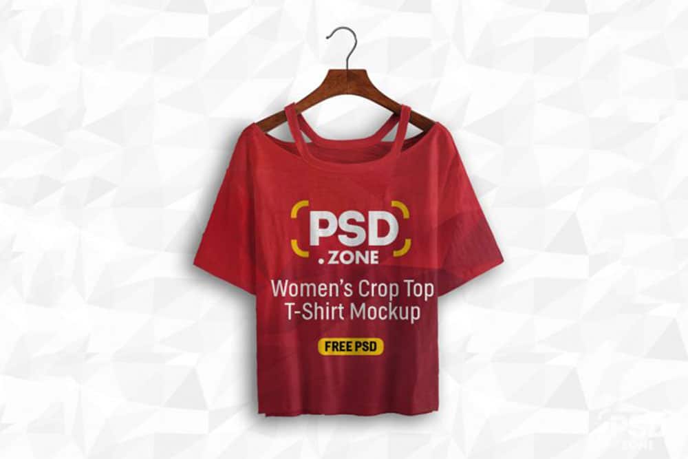 Download Download This Women Crop Top Mockup In PSD - Designhooks