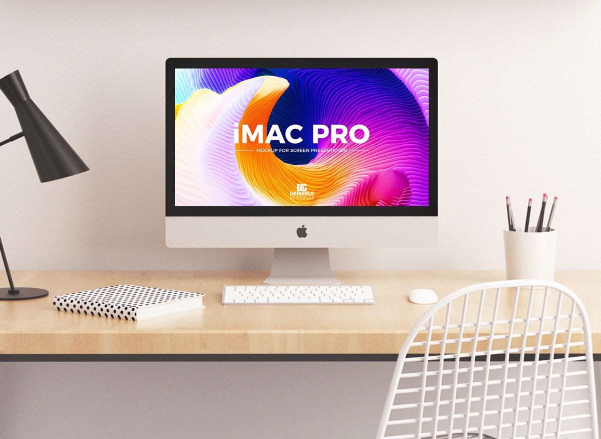 Download iMac Pro PSD Mockup Download For Free | DesignHooks PSD Mockup Templates