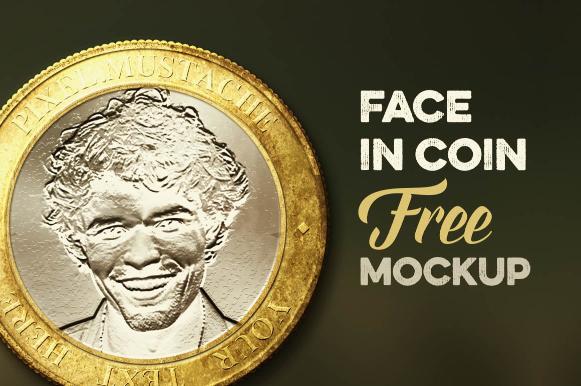 Download Free Customizable Face Coin Design Mockup In Psd Designhooks