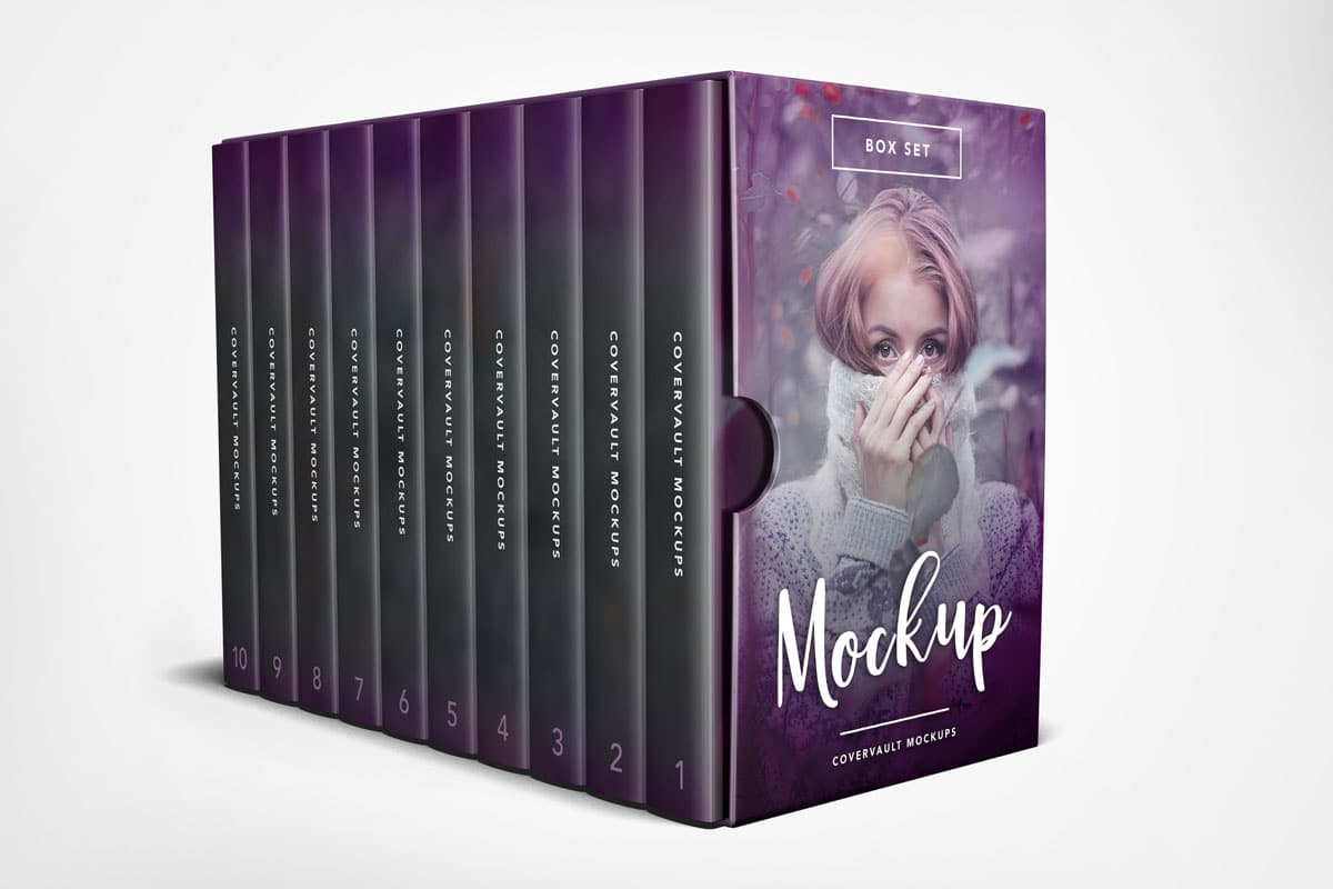 Download Book Box Set Bundle PSD Mockup Download For Free | DesignHooks