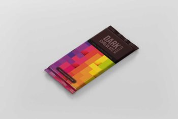 Chocolate Bar Mockup Free PSD
