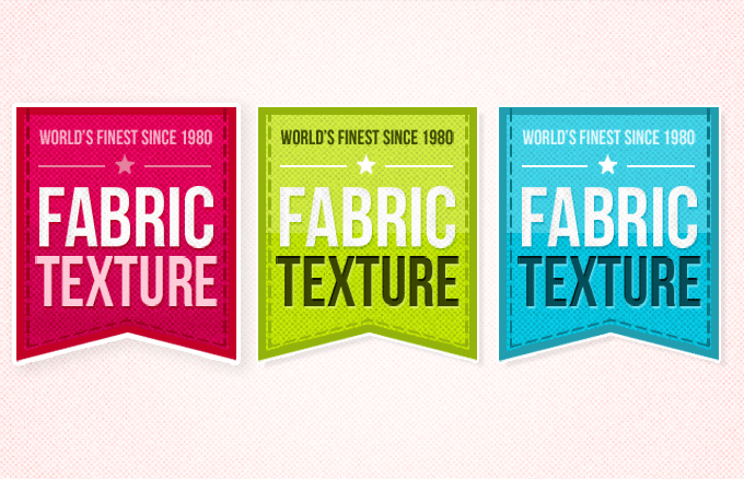 Fabric Texture Badges Design