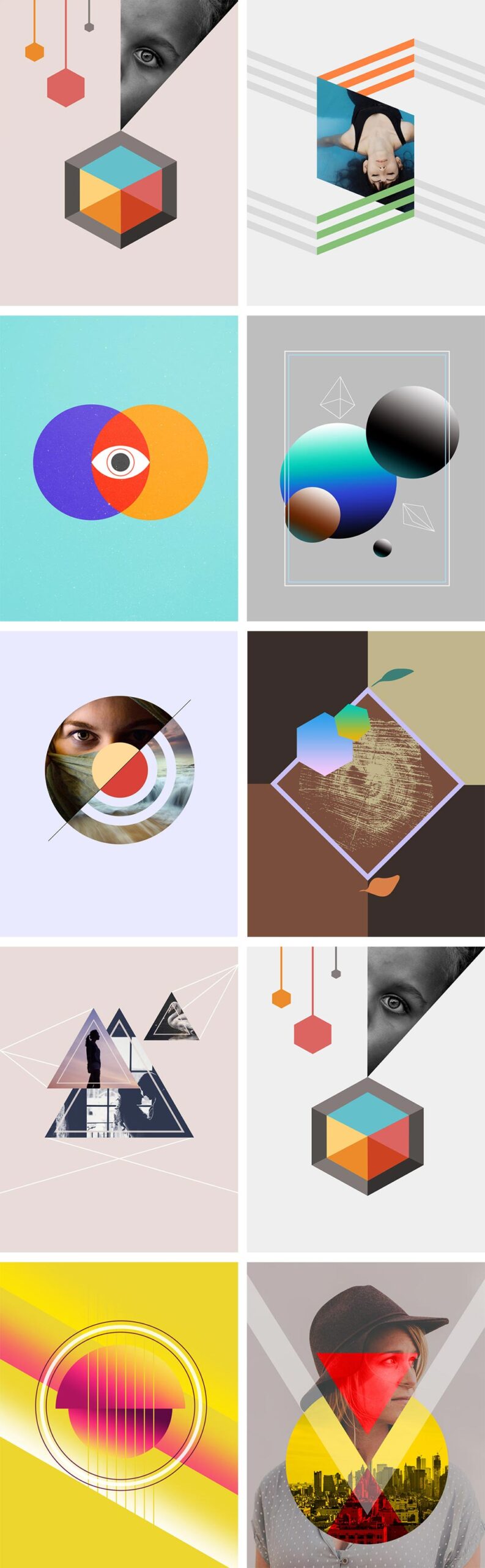 Abstract Vector Shapes Plus Forms