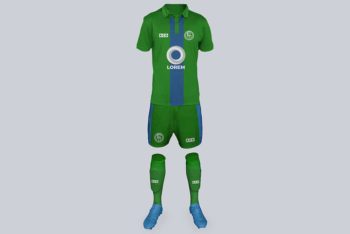 Free Download Football Kit PSD Mockup