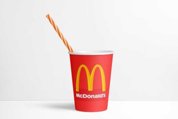 Free PSD Paper Cup Mockup