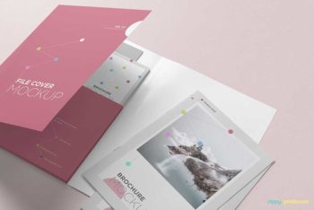 Free Download Presentation Folder Mockup