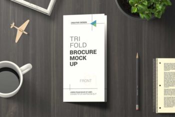 Free Download Trifold Brochure Mockup