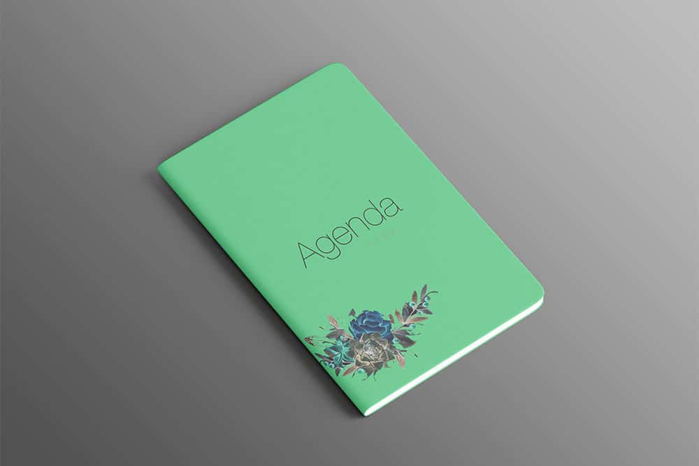 Download Download This Free Agenda Notebook Mockup In PSD - Designhooks