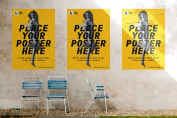 Free Outdoor Poster Mockup In PSD