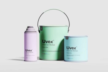 Free Paint Packaging Mockup