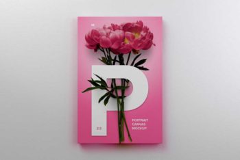 Free Portrait Canvas Mockup