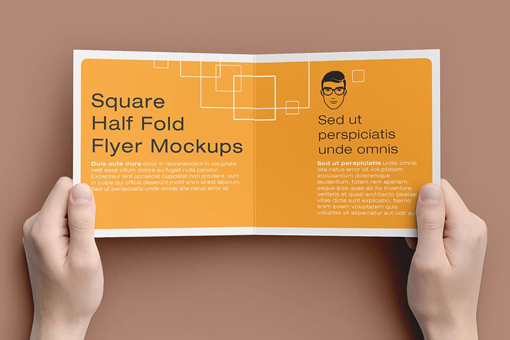 free square bifold brochure