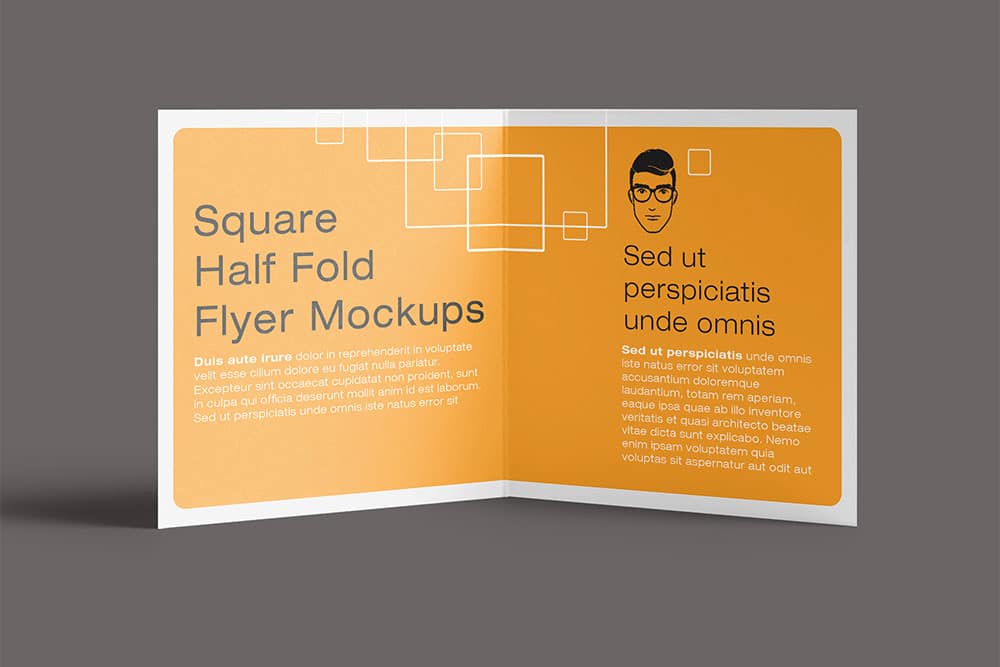 free square bifold brochure