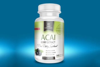 Plastic Supplement Bottle Mockup