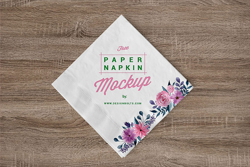 Download Download This Free Paper Table Napkin Mockup In PSD ... PSD Mockup Templates