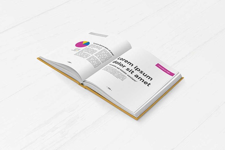 Free Download Hardcover Book Mockup in PSD - Designhooks