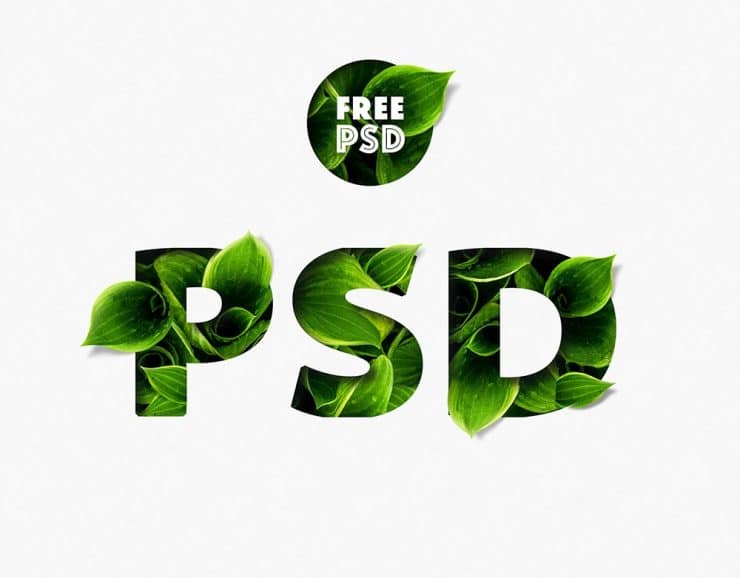 Download Free Customizable Leaf Text Effect Mockup in PSD - DesignHooks
