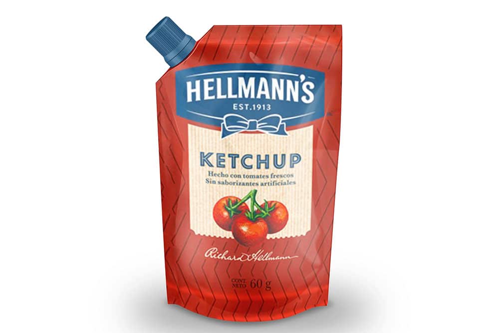 ketchup pouch mockup