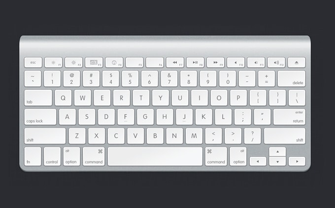 Download Free Elegant Apple Keyboard Design Mockup in PSD - DesignHooks