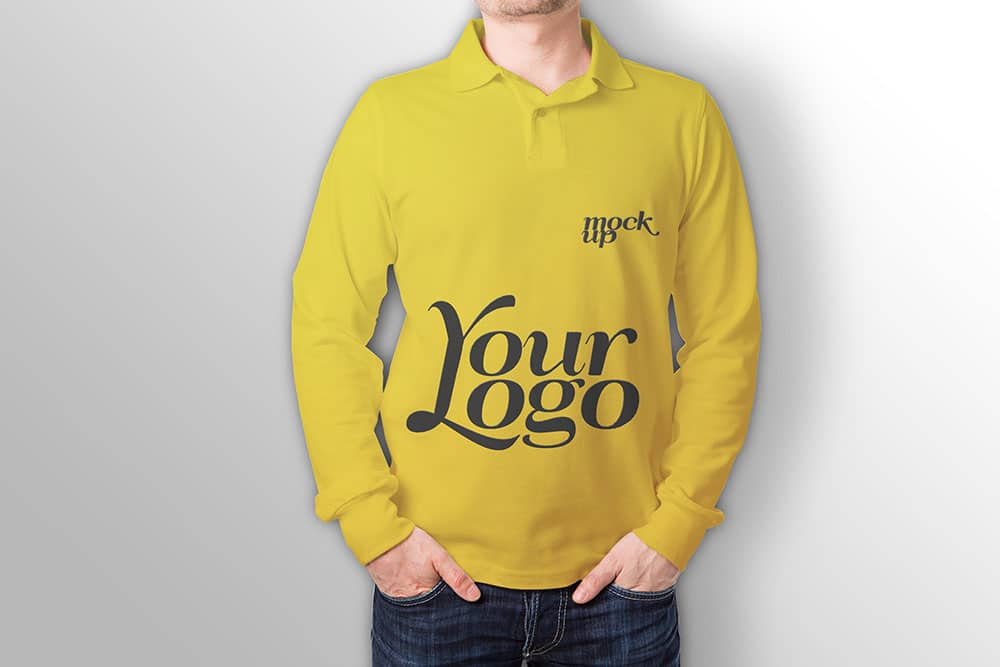 Download This Men Long Sleeve Shirts Mockup - Designhooks