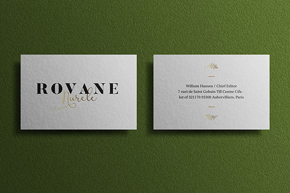 outstanding business card mockup