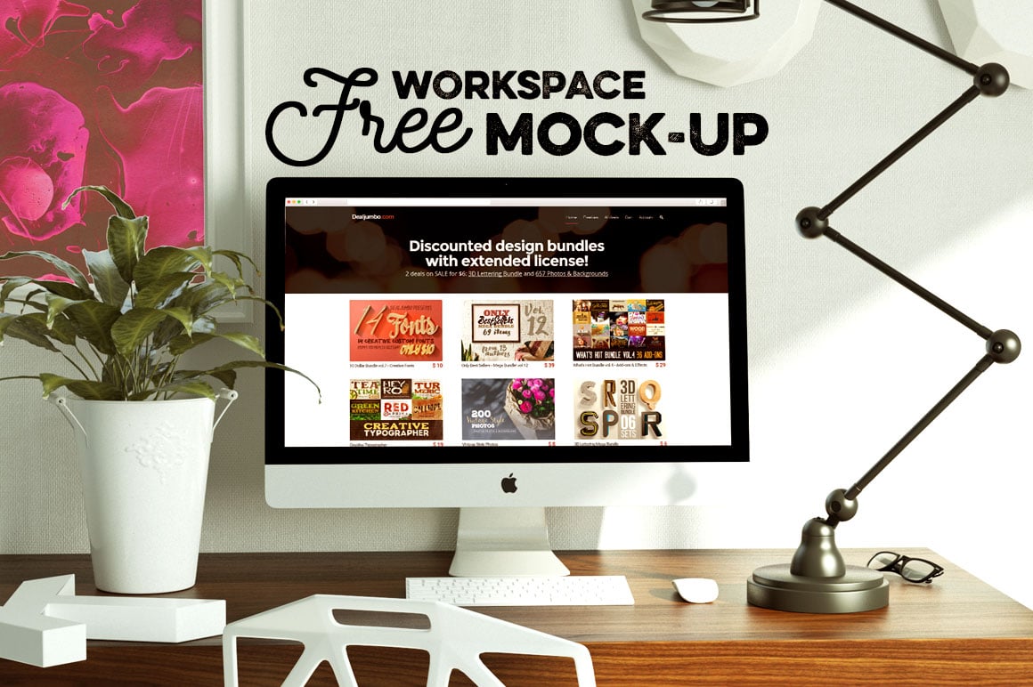 Modern Workspace Plus iMac