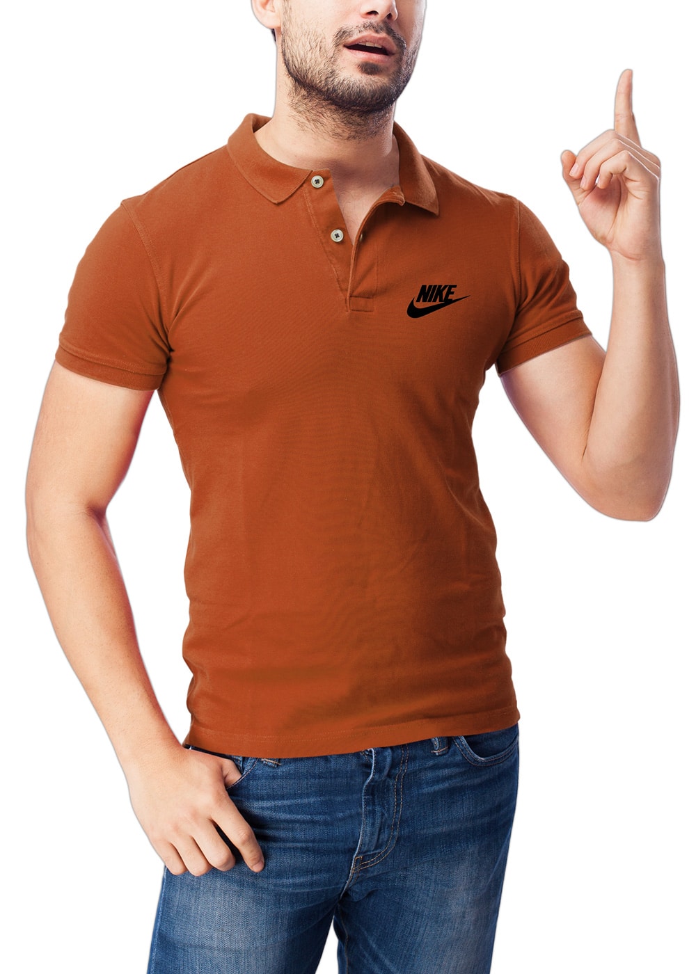 Download Download This Male Model Polo Shirt Mockup In PSD - Designhooks