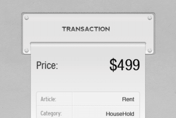 Free Transaction Printout Scene Mockup in PSD