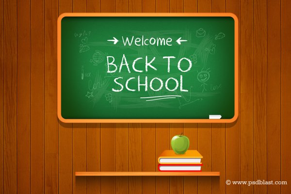 School Blackboard Vector