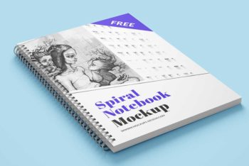 14 Awesome Spiral Notebook Mockups Designers Should Grab 2018
