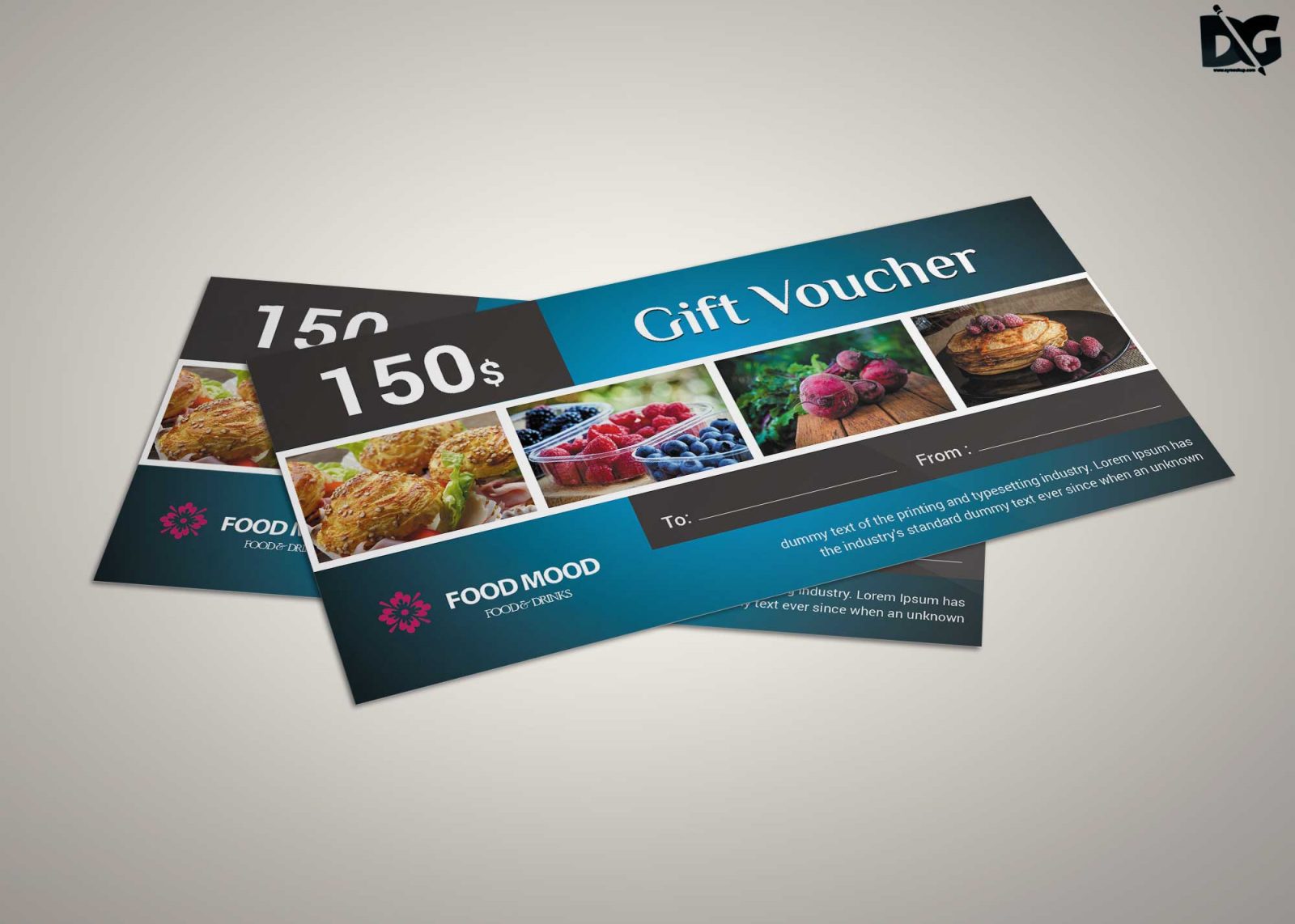 Download Gift Card PSD Mockup Free Download | DesignHooks