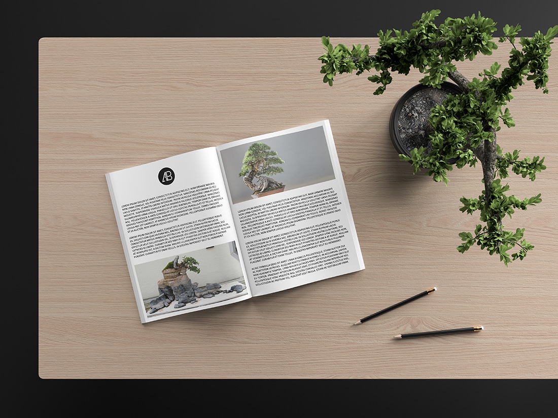 Download Catalog Magazine PSD Mockup Download for Free | DesignHooks