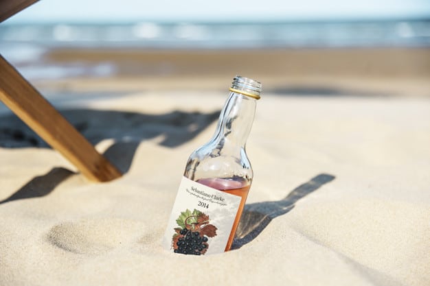 Alcoholic Drink Plus Sand