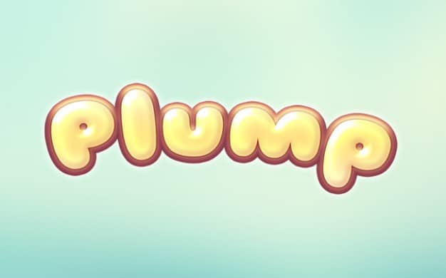 Plump Cartoon Text