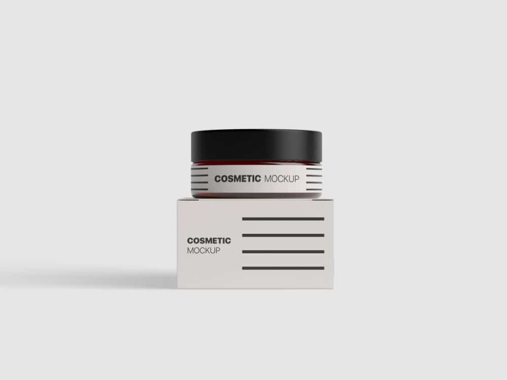 Download Cosmetic Product Jar PSD Mockup Download for Free | DesignHooks